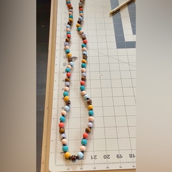 NIB Plunder Design Sawyer Multicolor Beaded Necklace - Picture 4 of 8